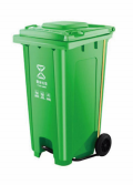 120L塑料垃圾桶（脚踏）